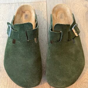 Birkenstock Boston Soft Footbed Suede Clog - Men's Mountain View Suede